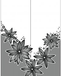 Пескоструйный рисунок Цветы 1340